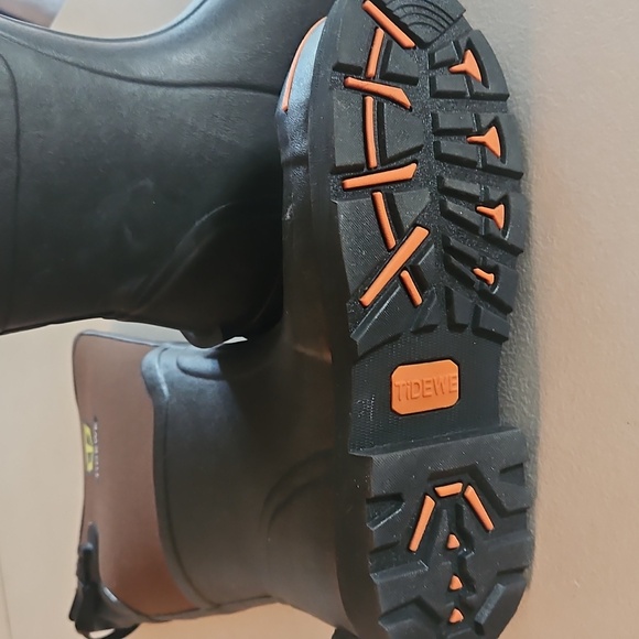 TideWe Brown and Black Waterproof Boots